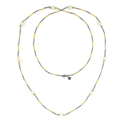 Long Necklace With Pearls K120-2A