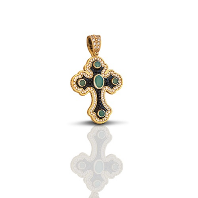 Cross with Precious Stones C252