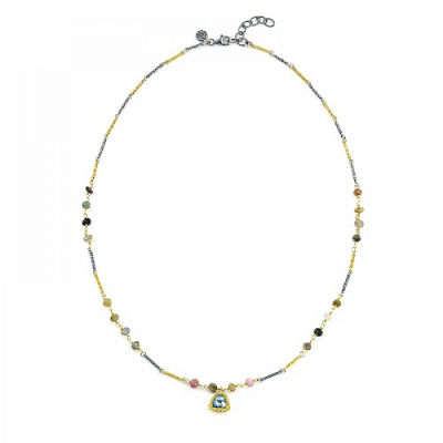 Pendant with Blue Crystal M135