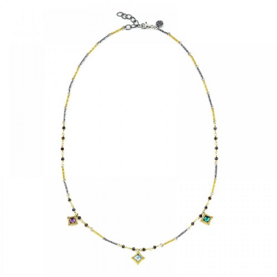 Pendant with Multicolor Crystals M135-2